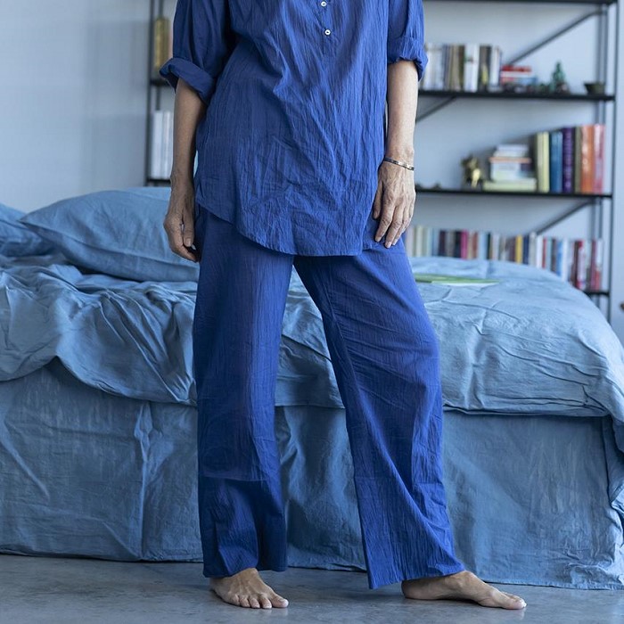 프랑스 요가 전문 브랜드 FOREVERNOON [포에버눈] Pyjama pants Chandra Indigo (blue) 00207